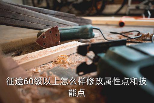 征途60级以上怎么样修改属性点和技能点