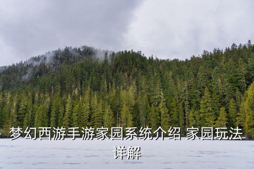 梦幻西游手游家园系统介绍 家园玩法详解