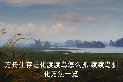方舟生存进化渡渡鸟怎么抓 渡渡鸟驯化方法一览