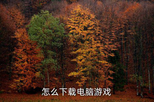 怎么下载电脑游戏