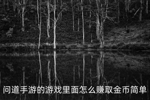 问道手游的游戏里面怎么赚取金币简单