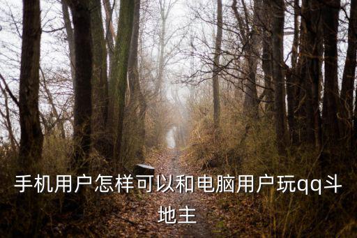 手机用户怎样可以和电脑用户玩qq斗地主
