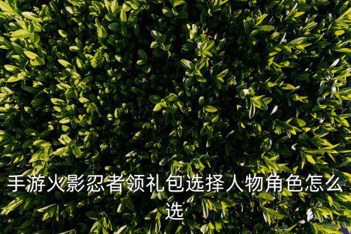 火影忍者手游怎么合理选人，忍者战国会怎么选人