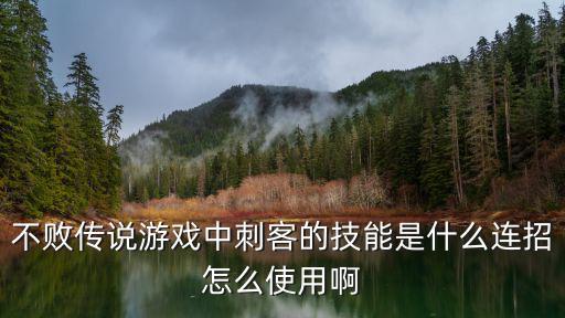不败传说游戏中刺客的技能是什么连招怎么使用啊
