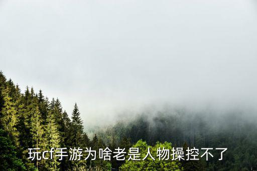 玩cf手游为啥老是人物操控不了