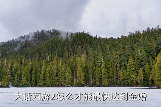大话西游2怎么才能最快达到金婚