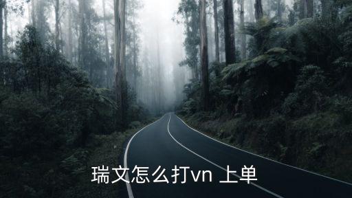 瑞文怎么打vn 上单