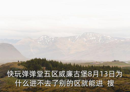 手游十三月怎么玩不了，为什么63大区的13新区今天9点多了还不能玩