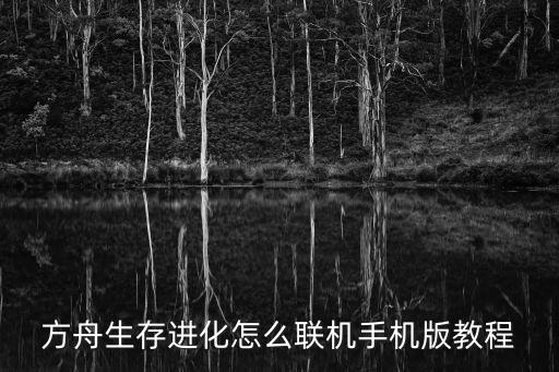 方舟生存进化怎么联机手机版教程