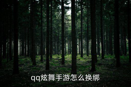 qq炫舞手游怎么换绑
