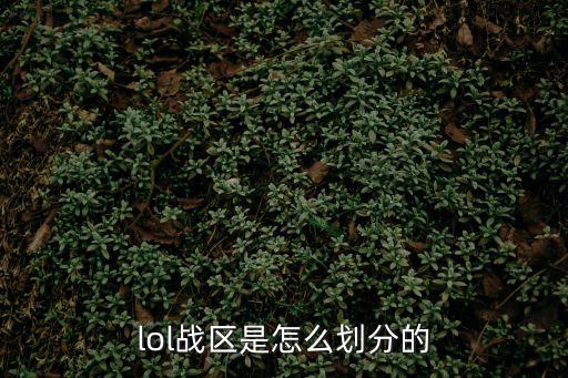 lol战区是怎么划分的