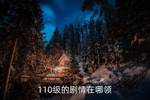 110级的剧情在哪领