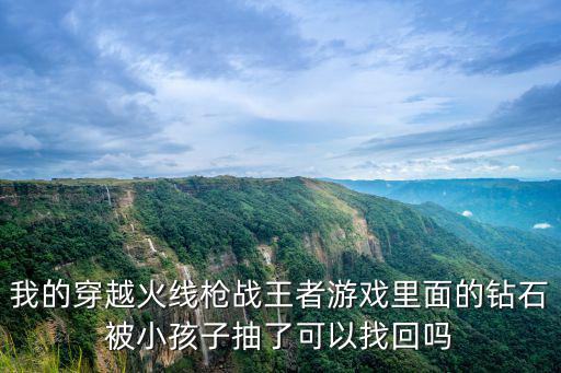 我的穿越火线枪战王者游戏里面的钻石被小孩子抽了可以找回吗