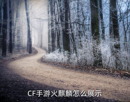 CF手游火麒麟怎么展示