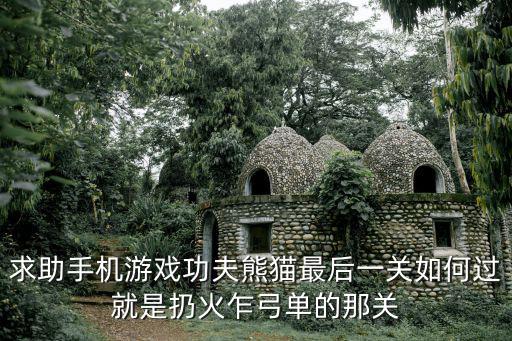 求助手机游戏功夫熊猫最后一关如何过就是扔火乍弓单的那关