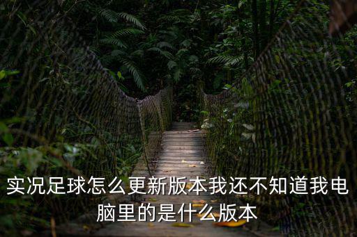 实况手游怎么能更新版本，实况怎样更新