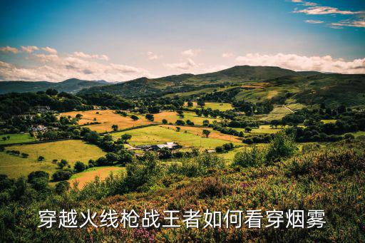 cf手游怎么看烟雾，穿越火线怎么能看清烟雾