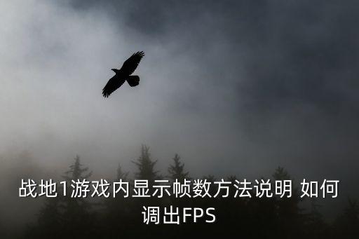 战地1游戏内显示帧数方法说明 如何调出FPS