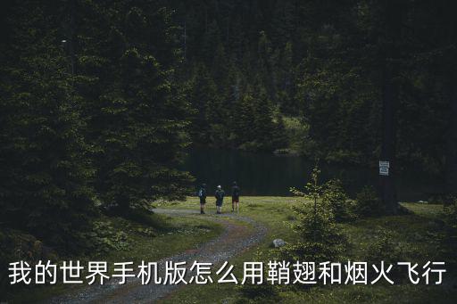 我的世界手机版怎么用鞘翅和烟火飞行