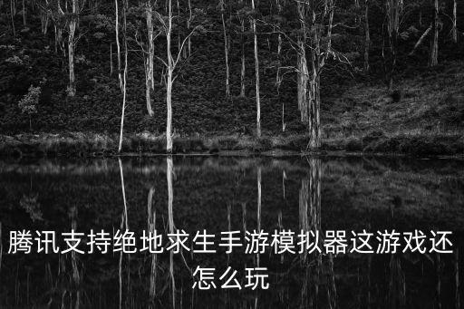 腾讯支持绝地求生手游模拟器这游戏还怎么玩