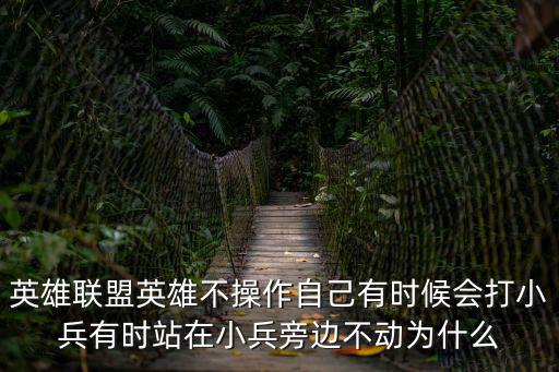 英雄联盟英雄不操作自己有时候会打小兵有时站在小兵旁边不动为什么