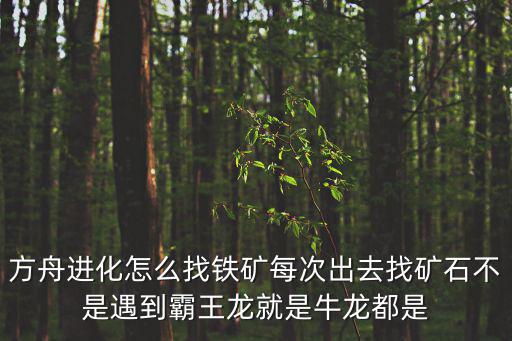 方舟进化怎么找铁矿每次出去找矿石不是遇到霸王龙就是牛龙都是