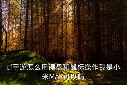 cf手游怎么用键盘和鼠标操作我是小米Max可以吗