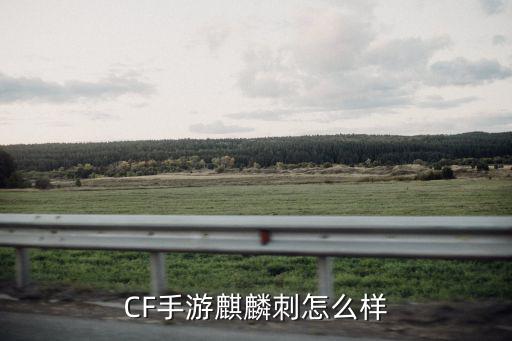 CF手游麒麟刺怎么样