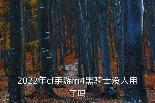 cf手游m4系列怎么样，2022年cf手游m4黑骑士没人用了吗