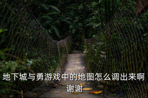 地下城与勇游戏中的地图怎么调出来啊 谢谢