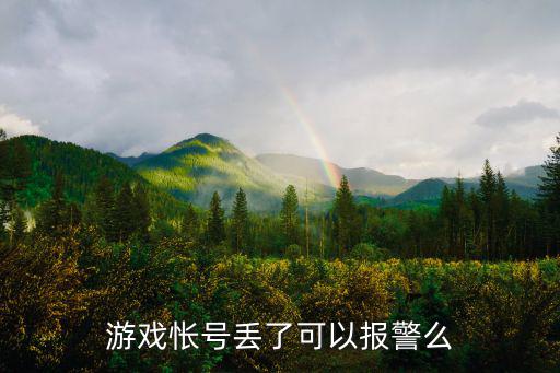 手游号被恶意扔东西怎么报警，游戏怅号丢了可以报警么