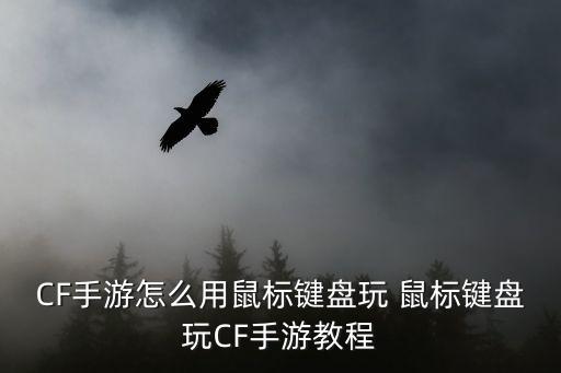 cf手游怎么固定鼠标，CF手游怎么用鼠标键盘玩 鼠标键盘玩CF手游教程