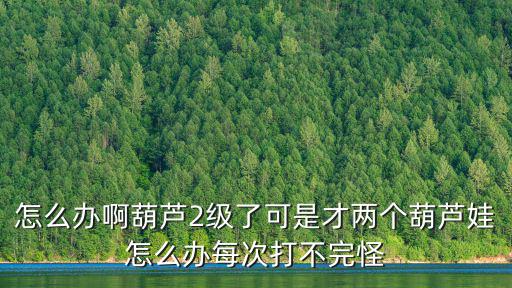 怎么办啊葫芦2级了可是才两个葫芦娃怎么办每次打不完怪