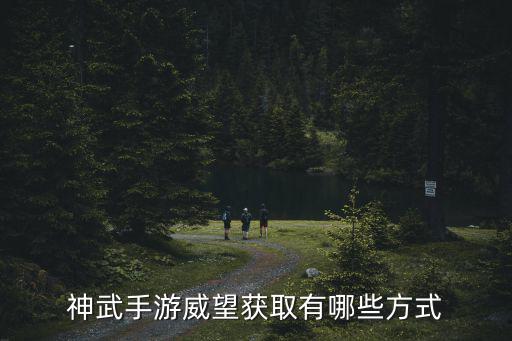 神武手游怎么刷威望，神武威望怎么刷比较快