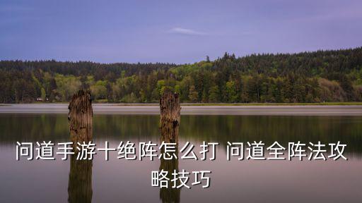 问道手游十绝阵怎么打 问道全阵法攻略技巧