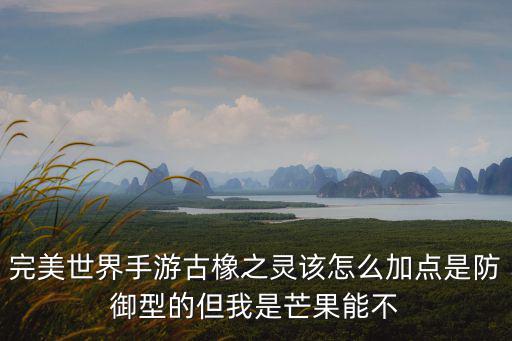 完美世界手游古橡之灵该怎么加点是防御型的但我是芒果能不