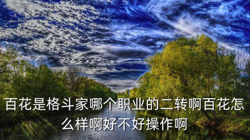 百花是格斗家哪个职业的二转啊百花怎么样啊好不好操作啊