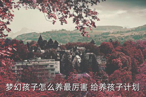 梦幻孩子怎么养最厉害 给养孩子计划
