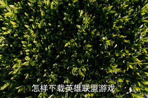 英雄联盟手游怎么下载资源，怎样下载英雄联盟游戏