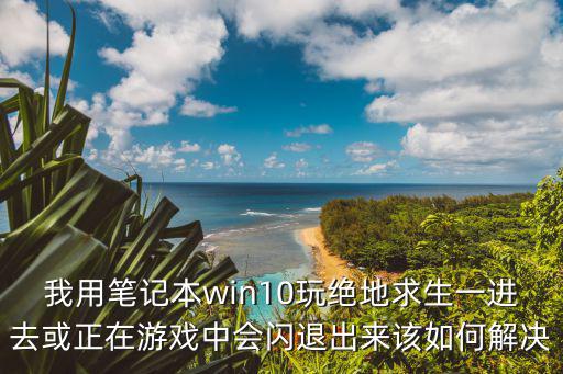 我用笔记本win10玩绝地求生一进去或正在游戏中会闪退出来该如何解决