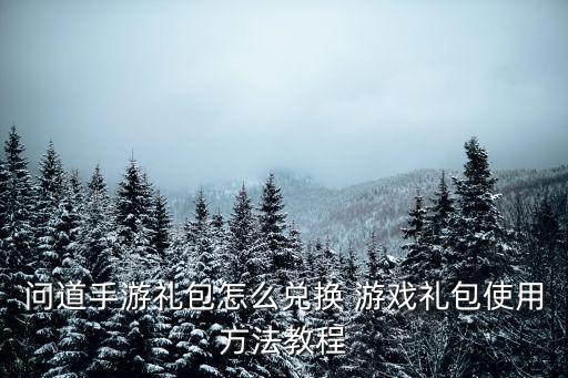 问道手游礼包怎么兑换 游戏礼包使用方法教程