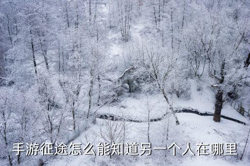 手游征途怎么能知道另一个人在哪里