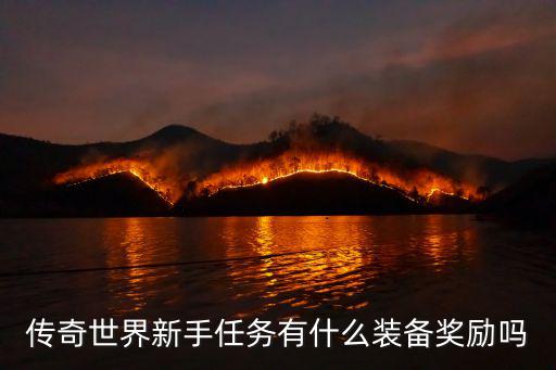 传奇世界新手任务有什么装备奖励吗
