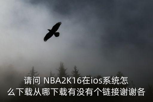 请问 NBA2K16在ios系统怎么下载从哪下载有没有个链接谢谢各