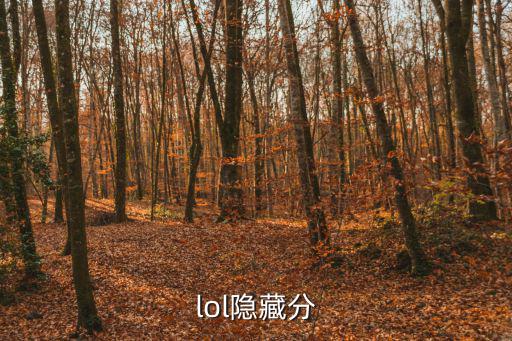 lol隐藏分