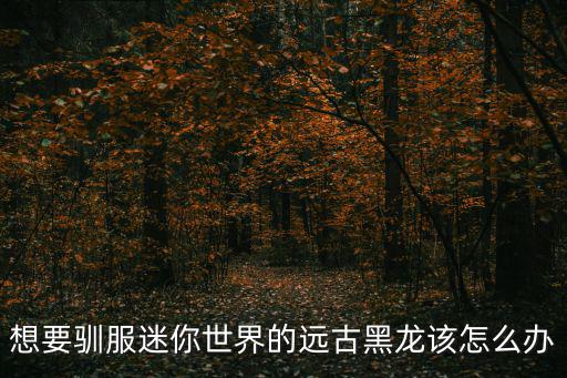 方舟手游怎么打死远古黑龙，方舟手游怎么收服龙啊详细一些谢谢我打不晕只能打死