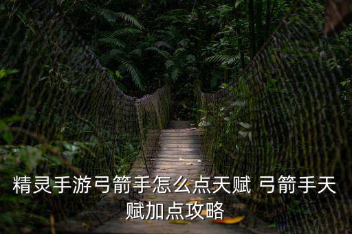 精灵盛典手游智弓天赋点怎么加，精灵盛典智力战士天赋加点 别再胡乱加点说她不强了