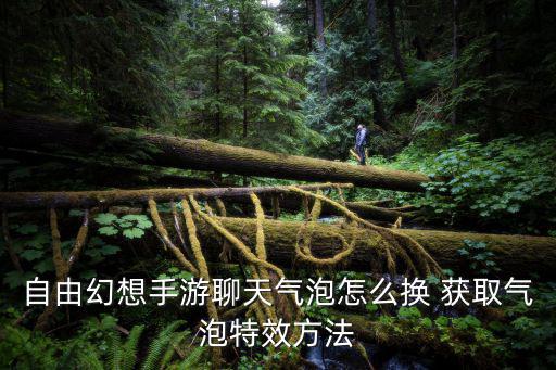 自由幻想手游聊天气泡怎么换 获取气泡特效方法
