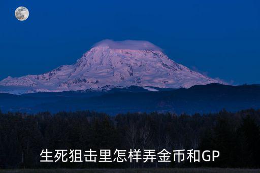 生死狙击里怎样弄金币和GP