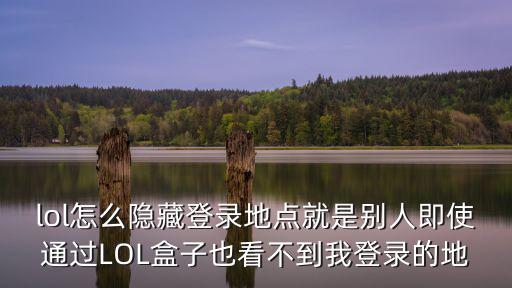 手游lol怎么隐藏国服，如何隐藏LOL的在线或者游戏状态